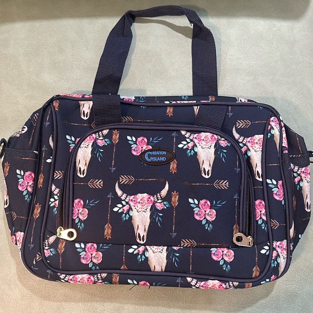 Cute tote from Creation Island 🌸 blue western design